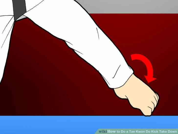 Image intitulée Faire un Tae Kwon Do Coup de Prendre vers le Bas de l